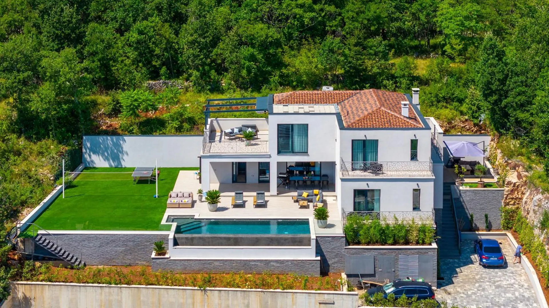 Villa Levant For 10 People Near Opatija With Jacuzzi & Sea View Moscenicka Draga